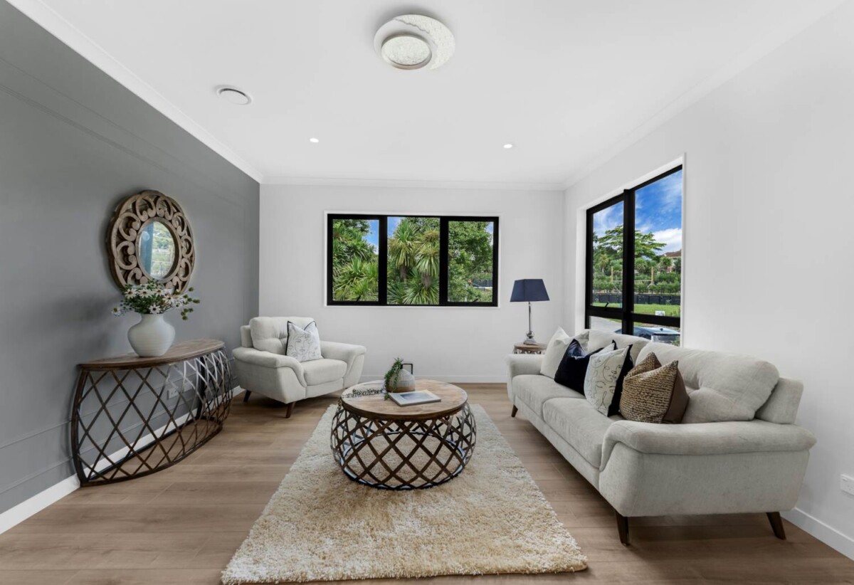 Two legal kitchens, brandnew 5 beds (3+2 or 4+1) 3.5 baths house, A self-contained wing with its own legal kitchen and living area, 75 Rongoa Maori Way, Pukekohe, Auckland
