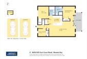 Rangi Zone, sea views 2 beds + office or kids room 2 baths 2 car parks apartment, Resort-style facilities including swimming pool, gym, spa and sauna, Walk to Browns Bay Beach, village, 0.7 km to Rangitoto College, B 203/525 East Coast Road, Browns Bay, Auckland