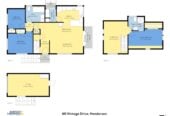 Near to Henderson Park, Brick and tile 3 beds 2 baths house on 451m2 section, walks to WestCity Waitakere shopping centre and Henderson Train Station, 0.7 km to Western Heights School (Auckland), 1.3 km to Waitakere College and Henderson Intermediate, 46 Vintage Drive, Henderson, Auckland