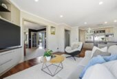 4 beds + plus upstairs big study/5th bedroom option, 3 baths with underfloor heating house on 592m2 section, Central air-conditioning and central vacuum system, 1.8 km to Ormiston Senior College, 43 Bronwylian Drive, Flat Bush, Auckland