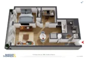 Zoned for and 2 km to Auckland Girls’ Grammar School, move-in ready, 51m2 freehold 1 bed + 1 flexi room 1 bath apartment, Full furniture package included, 1506/70 Anzac Avenue, City Centre, Auckland