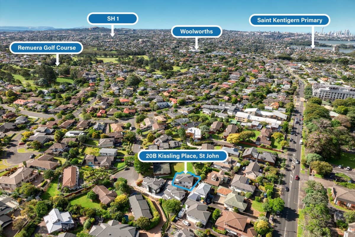 244m2 brandnew standalone freehold 4 beds 3.5 baths house with double garage, minutes from East Beach and schools, close to Remuera Golf Club, Meadowbank Shopping Centre, Lunn Avenue, and supermarkets, 20B Kissling Place, St Johns, Auckland