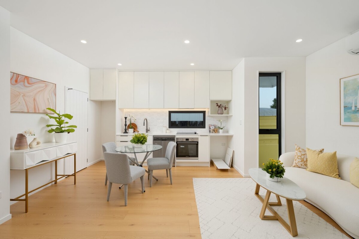 Brandnew standalone freehold 1 bed 1.5 baths home with garage and a large storage loft on 119m2 section, primary school and bus stop directly across the road, Close to New World, library and local amenities, Lot 2/82 Matipo Road, Te Atatu Peninsula, Auckland