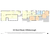 Brick 3 beds 2 baths house on 1050m2 section, 0.8 km to Onehunga High School, 0.9 km to Hillsborough School, 1 km to Three Kings School and Royal Oak Intermediate School, 33 Herd Road, Hillsborough, Auckland