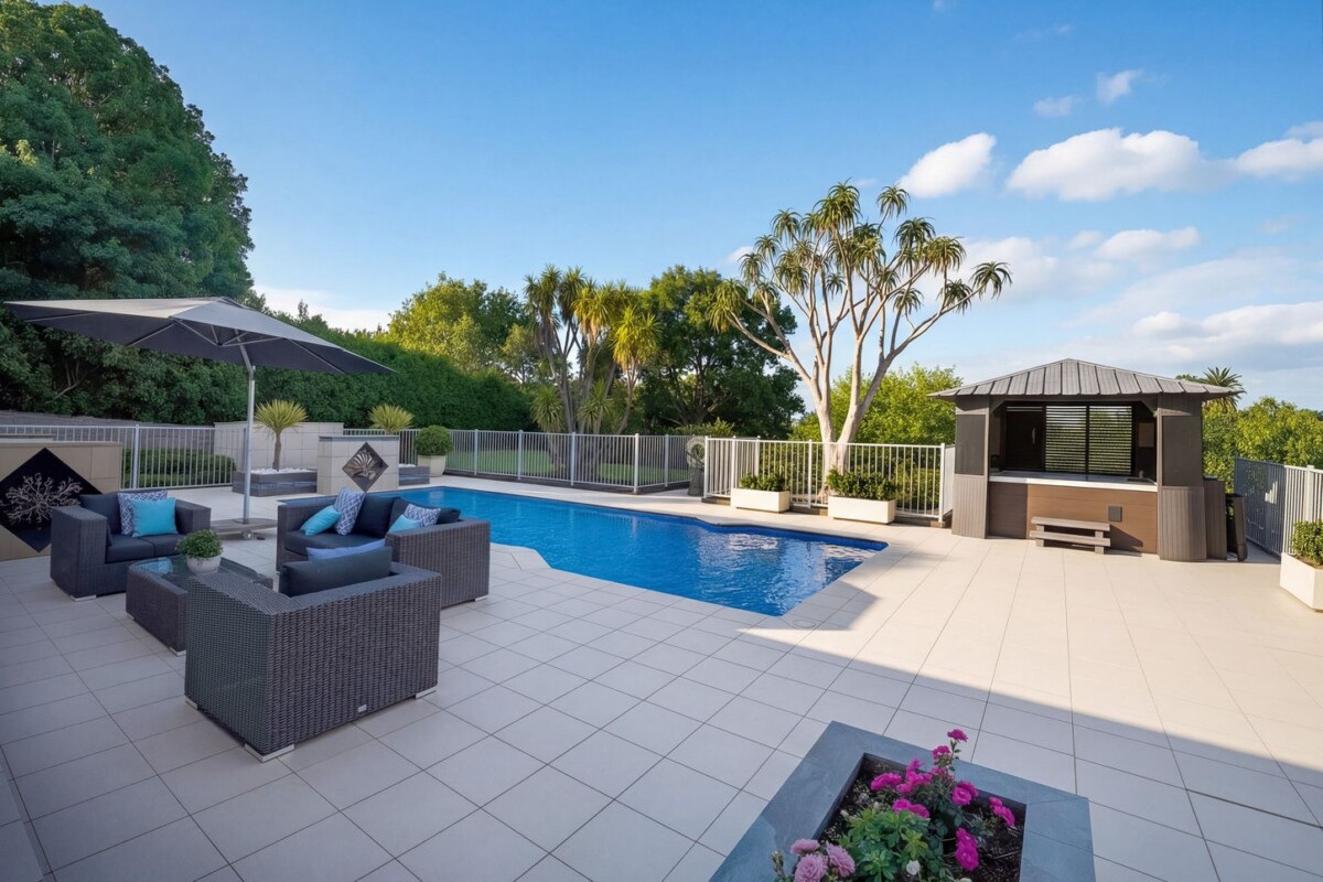 Purpose-built for the current owners, 7 beds Resort-Style Luxury house on 3386m2 section, just a short walk to Summerland Primary, Sturges Road Train Station and local amenities, 7 Burgundy Park Avenue, Henderson, Auckland