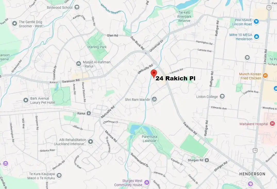 120m2 standalone 3 beds 1 bath house on 174m2 section, 0.8 km to Waitakere College, 0.9 km to Ranui School, Henderson Intermediate, 24 Rakich Place, Henderson, Auckland