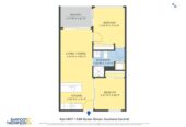 Double Grammar school zone, 53m2 Freehold 2 beds (1bed + 1 flexi room) 1 bath apartment, 0.9 km to Auckland Girls’ Grammar School, 1.7 km to Auckland Grammar, 1407 438 Queen Street, City Centre, Auckland