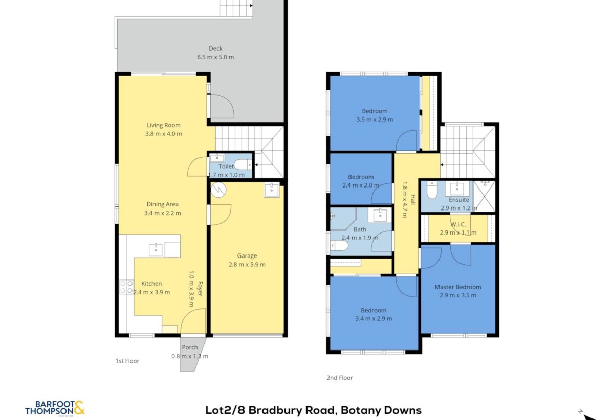 Brandnew freehold 3 beds + large study 2.5 baths home with garage, 0.3 km to Howick Intermediate, 0.6 km to Howick Primary School, 1.5 km to Pakuranga College, Lot 1, 8 Bradbury Road, Highland Park, Auckland