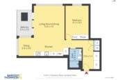 Auckland Girls’ Grammar School zone, 73m2 Spacious 1 bed 1 bath apartment plus a good-sized balcony, in The Pacifica, 1003/10 Commerce Street, City Centre, Auckland