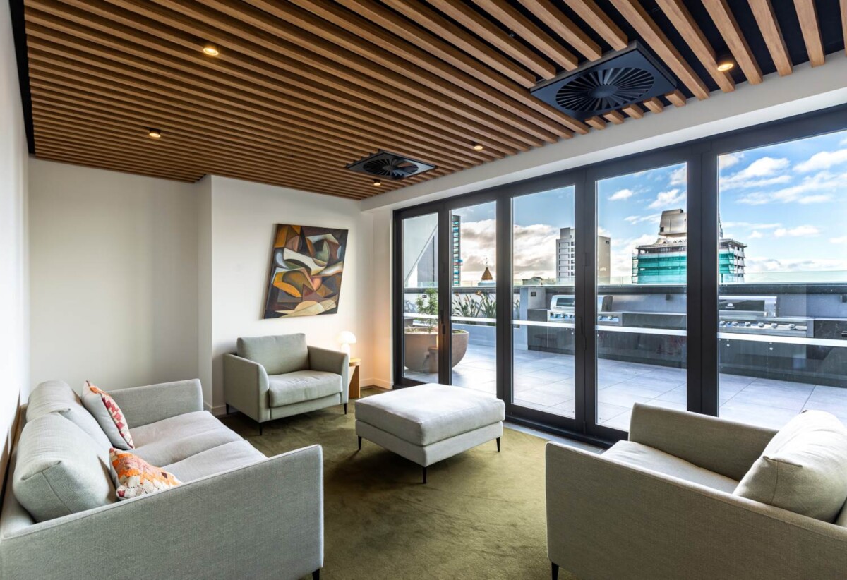 Auckland Girls’ Grammar School zone, 73m2 Spacious 1 bed 1 bath apartment plus a good-sized balcony, in The Pacifica, 1003/10 Commerce Street, City Centre, Auckland
