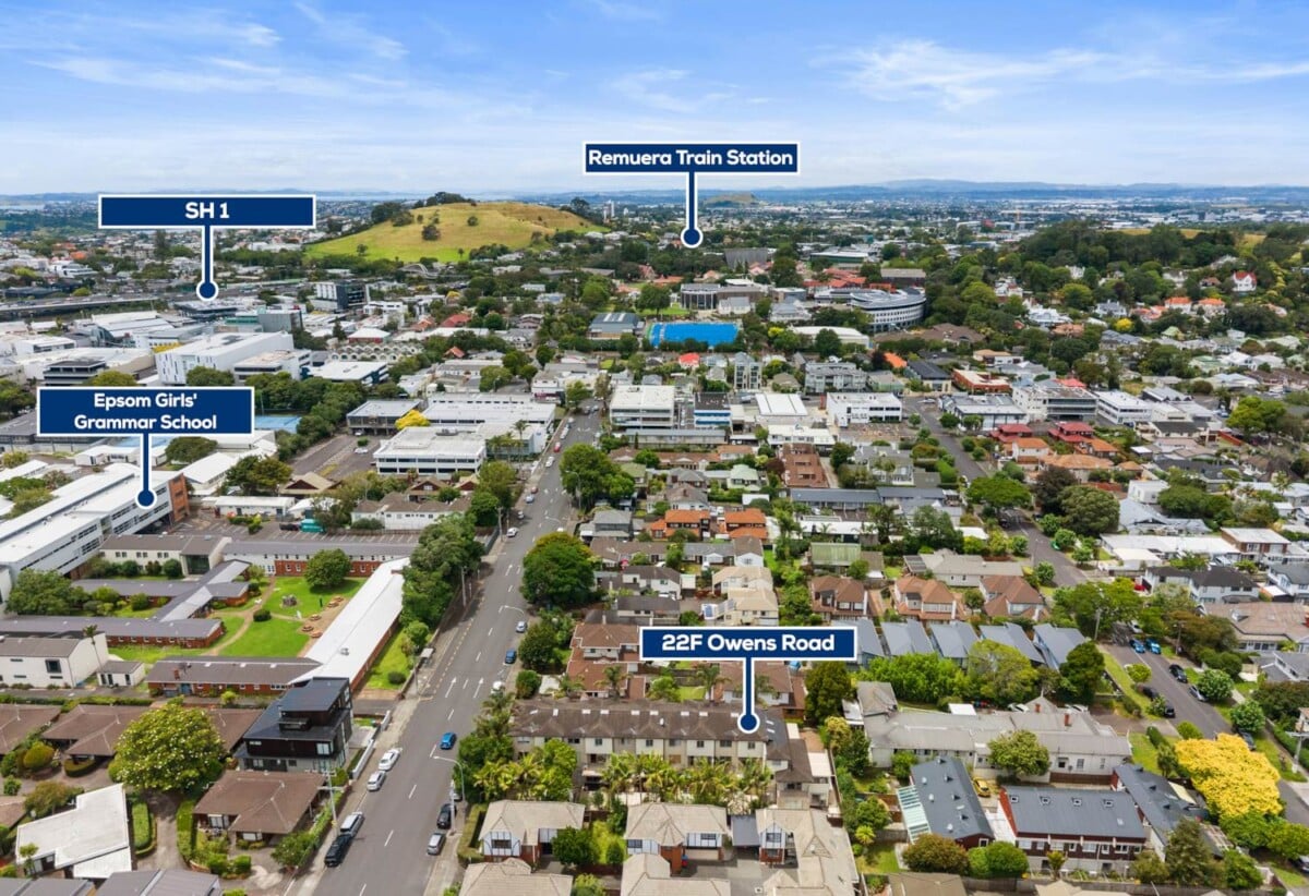 Auckland Grammar and Epsom Girls’ Grammar School zone, 5 beds 3.5 baths home with double garage, 0.3 km to Epsom Girls’ Grammar School, 1.1 km to Auckland Grammar, 22F Owens Road, Epsom, Auckland