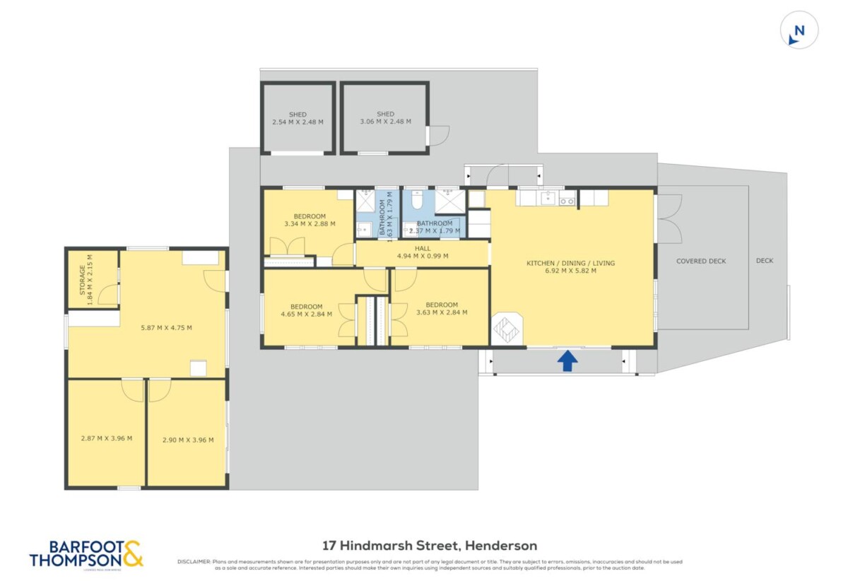 Motivated owners downsizing, 3 beds 2 baths house on 577m2 section, with huge storage/rumpus area, 0.2 km to Bruce McLaren Intermediate School, 0.8 km to Henderson South School, 1.4 km to Henderson High School, 17 Hindmarsh Street, Henderson, Auckland