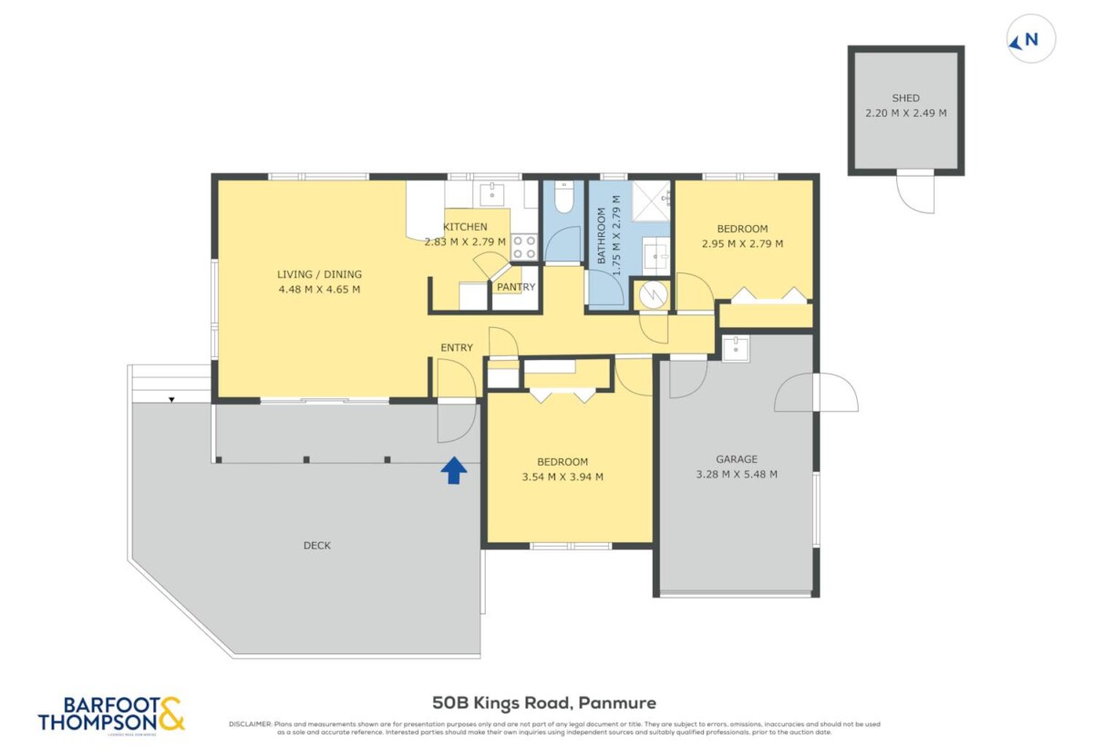 90m2 standalone 2 beds 1 bath home with garage, close to Panmure Town Centre, the Panmure Interchange, 0.2 km to Panmure Bridge School, 50B Kings Road, Panmure, Auckland