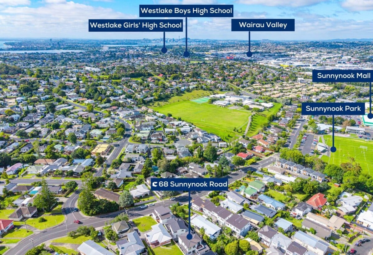 Double Westlake school zone, Brandnew standalone 4 beds 3.5 baths home with garage, walking distance of the Sunnynook Shopping Centre , 0.4 km to Sunnynook School, 68B Sunnynook Road, Forrest Hill, Auckland
