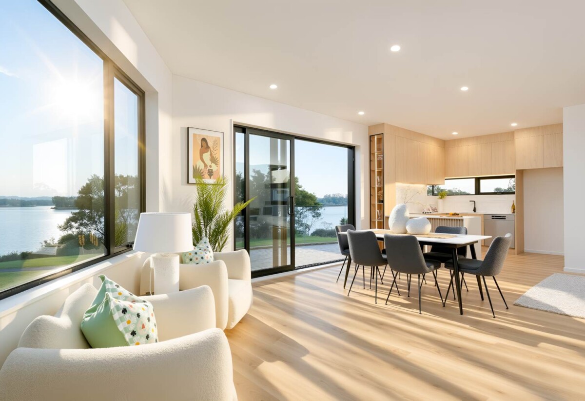 Wake up to breathtaking 180-degree sea views, brandnew freehold standalone 5 beds 4.5 baths house with double garage, Stamford 10-Year New Build Guarantee , bathrooms Underfloor heating , nearby coastal walkways, Wattle Downs Golf Club, 1.1 km to Reremoana Primary School, 114D Carnoustie Drive, Wattle Downs, Auckland