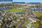 Double Westlake school Zone, 4 beds 2 baths house with granny on 675m2 section, walks to Sunnynook Park, Woolworths supermarket, 0.5 km to Sunnynook School, 79 Sunnynook Road, Forrest Hill, Auckland