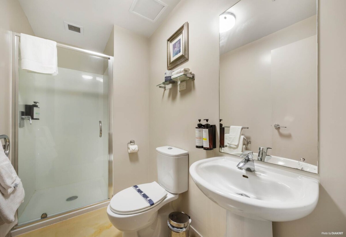 Auckland Girls’ Grammar School zone, 30m2 Freehold 1 bed 1 bath apartment, A well-managed hotel style apartment, Full furniture package is included, 209/188 Hobson Street, City Centre, Auckland