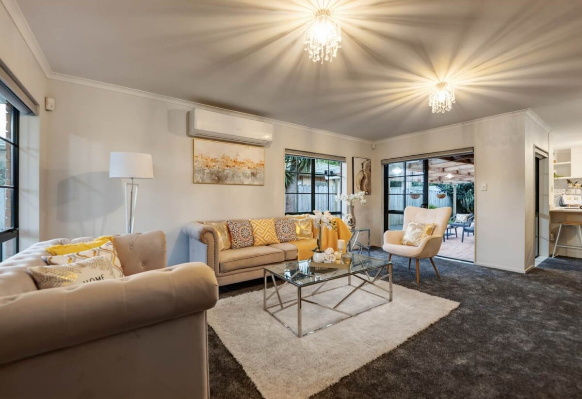 Brick and tile 4 beds 2 baths house with double garage on 495m2 section, 0.9 km to Tangaroa College and Chapel Downs School, 1.5 km to Sancta Maria College, 42 Farmdale Court, Flat Bush, Auckland