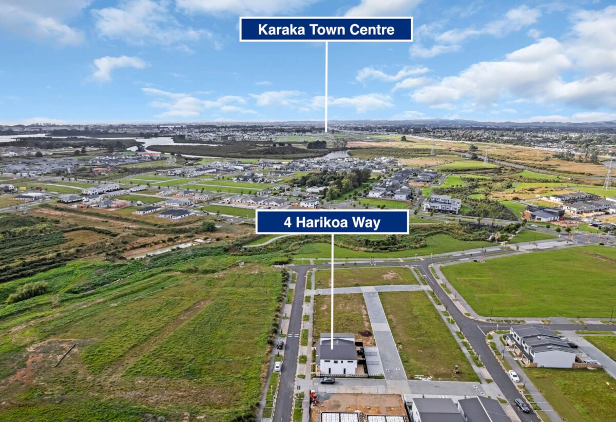 Master Build Guarantee, 115m2 brandnew freehold 2 beds +1 big study room 1.5 baths home with 2 car parks, close to schools, shops, motorway access, 0.1 km to Ngakoroa School, 4 Harikoa Way, Karaka, Auckland
