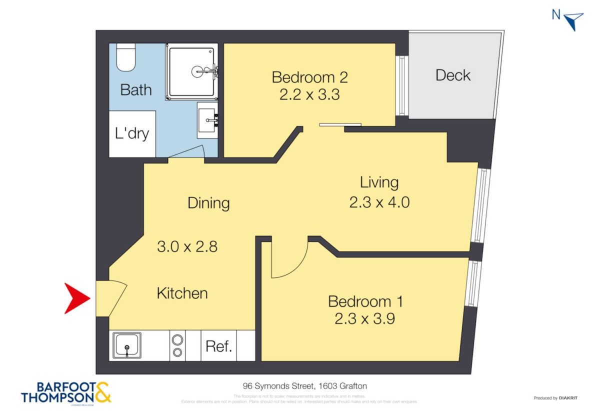 Auckland Grammar and Auckland Girls’ Grammar School zone, 36 m2 freehold Corner Penthouse 2 beds 1 bath apartment in Uni Precinct, 1603/96 Symonds Street, Grafton, Auckland