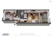 Auckland Girls’ Grammar School zone, 37m2 freehold 2 beds 1 bath apartment by SkyTower, 1.3 km to Auckland Girls’ Grammar School, 13B/34 Kingston Street, City Centre, Auckland