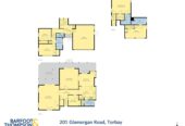260m2 4 beds + study 3 baths house on 981m2 section, 0.4 km to Glamorgan School, 1.4 km to Northcross Intermediate, 1.5 km to Long Bay College, 201 Glamorgan Drive, Torbay, Auckland