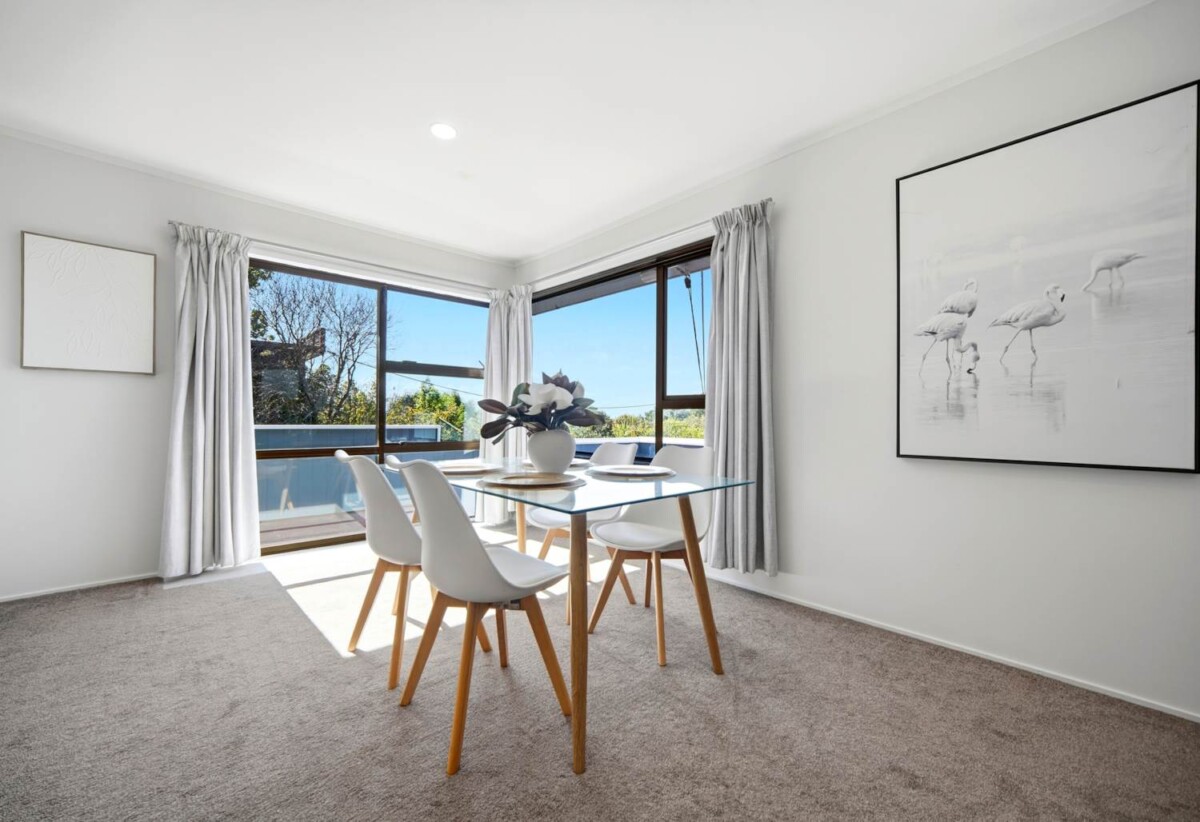 Recently refreshed 3 beds house with garage, 0.8 km to Long Bay College, 1/169 Stredwick Drive, Torbay, Auckland