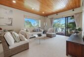 Brick and tile 5 beds + office 3 baths house with double garage, next to and with a wonderful outlook and access to the Remuera Golf Club, close to shopping centre, 2.6 km to Selwyn College and St Thomas School (Auckland), 3.5 km to Baradene College, 28B Charles Fox Place, St Johns, Auckland