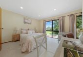 Brick and tile 5 beds + office 3 baths house with double garage, next to and with a wonderful outlook and access to the Remuera Golf Club, close to shopping centre, 2.6 km to Selwyn College and St Thomas School (Auckland), 3.5 km to Baradene College, 28B Charles Fox Place, St Johns, Auckland