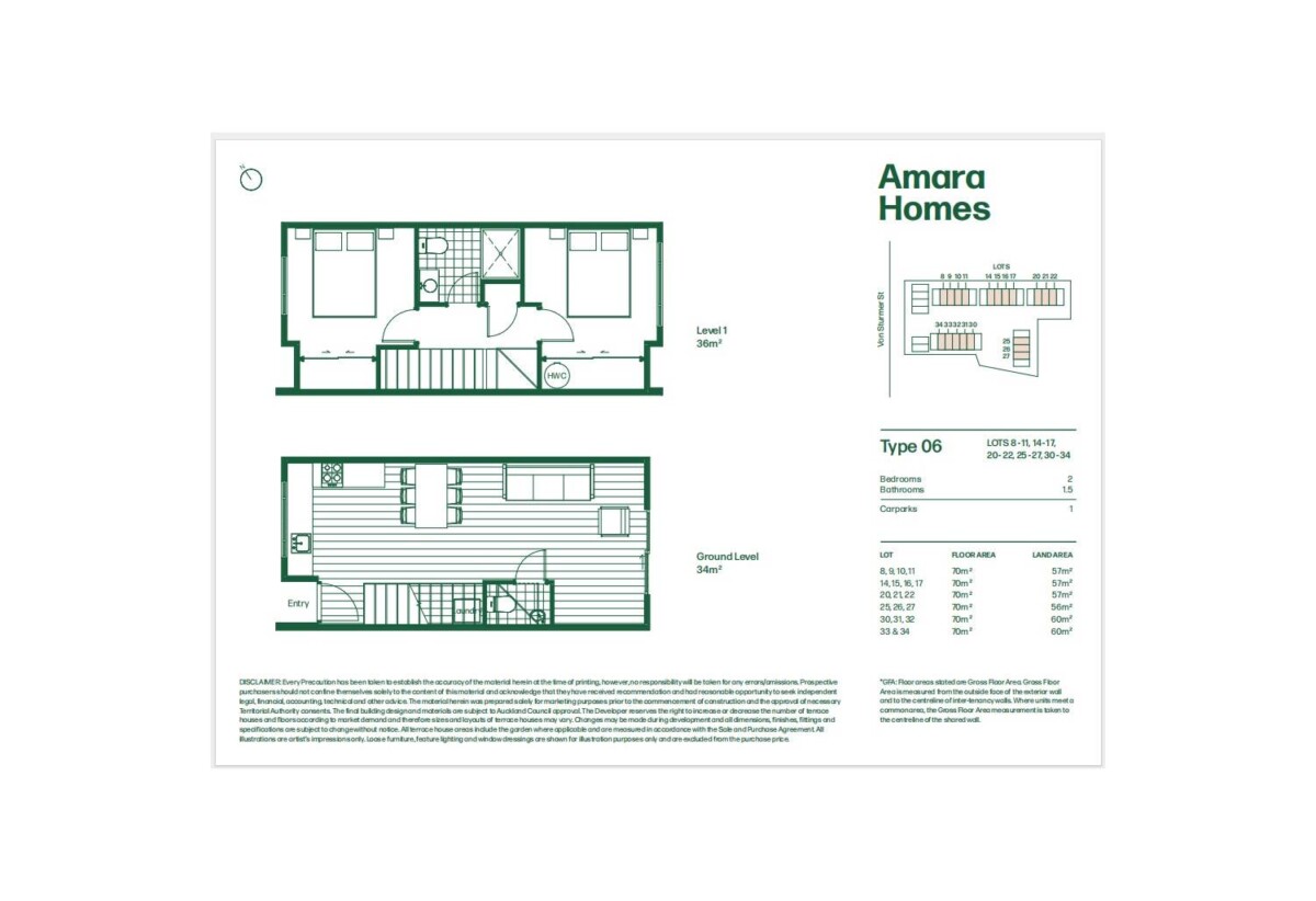 Brandnew 2 beds 1.5 baths home with car park, 0.6 km to Southern Cross Campus , 0.7 km to Robertson Road School, Lot 3/17-23 Von Sturmer Street, Mangere East, Auckland