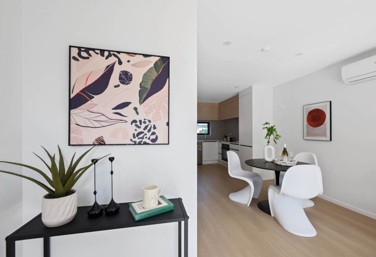 Brandnew 2 beds 1.5 baths home with car park, 0.6 km to Southern Cross Campus , 0.7 km to Robertson Road School, Lot 3/17-23 Von Sturmer Street, Mangere East, Auckland