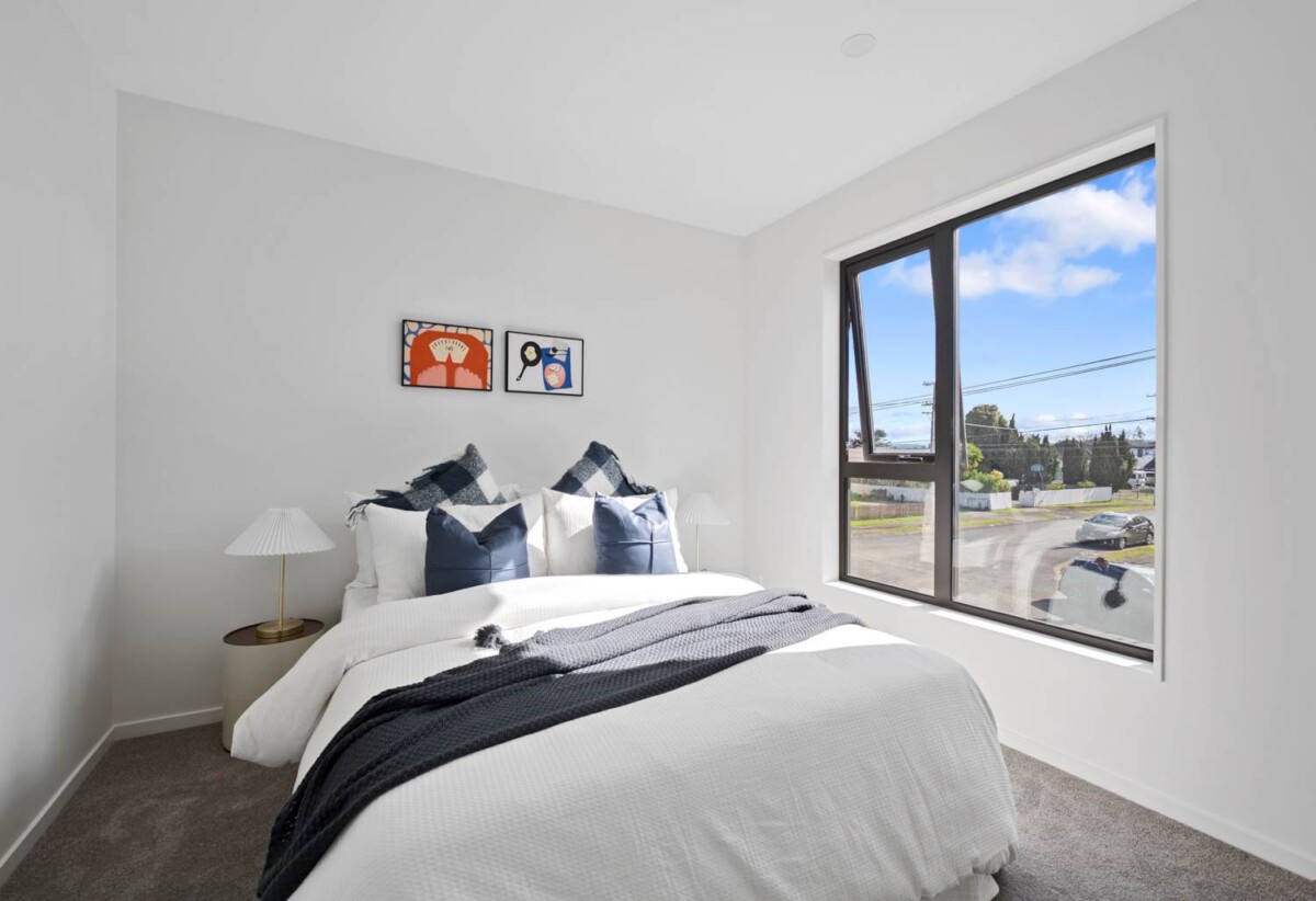 Brandnew 2 beds 1.5 baths home with car park, 0.6 km to Southern Cross Campus , 0.7 km to Robertson Road School, Lot 3/17-23 Von Sturmer Street, Mangere East, Auckland