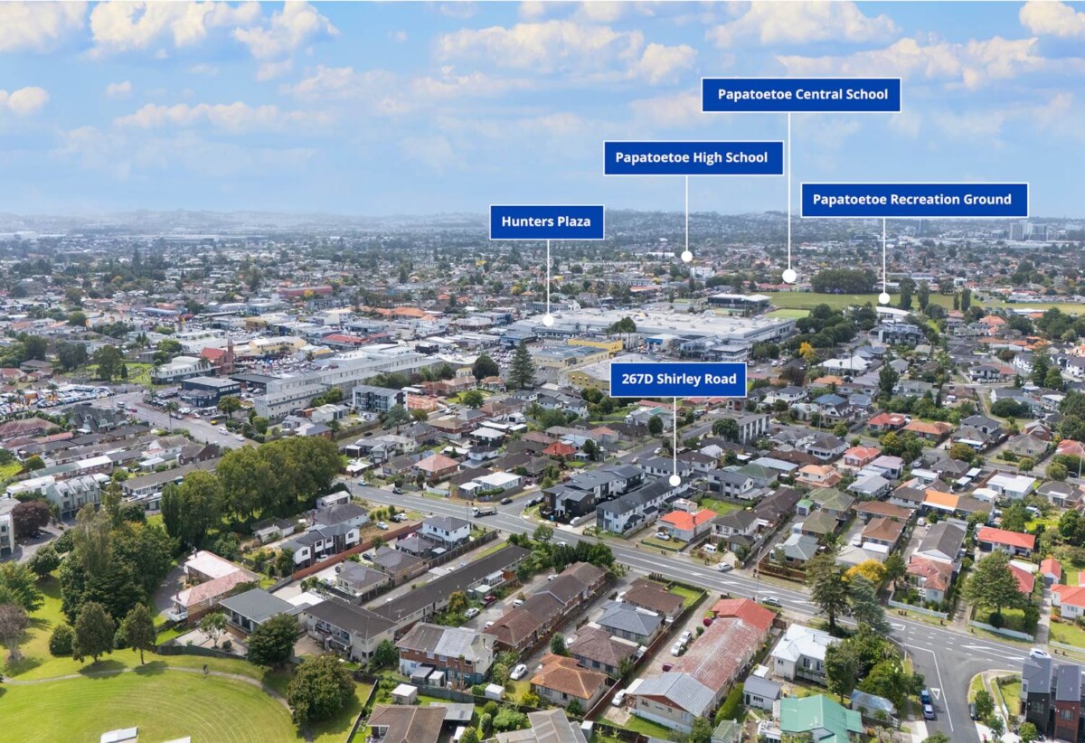 Standalone 5 beds 3 baths home with garage on 229m2 section, 0.9 km to Papatoetoe Intermediate, 1.3 km to Papatoetoe West School, 1.6 km to Papatoetoe High School, 267D Shirley Road, Papatoetoe, Auckland
