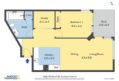 Auckland Girls’ Grammar School zone, 77m2 LEASEHOLD 1 bed + 1 study (which can be used as a second bedroom) 1 bath 1 car park apartment with sea views, move-in ready, 1210/30 Beach Road, City Centre, Auckland