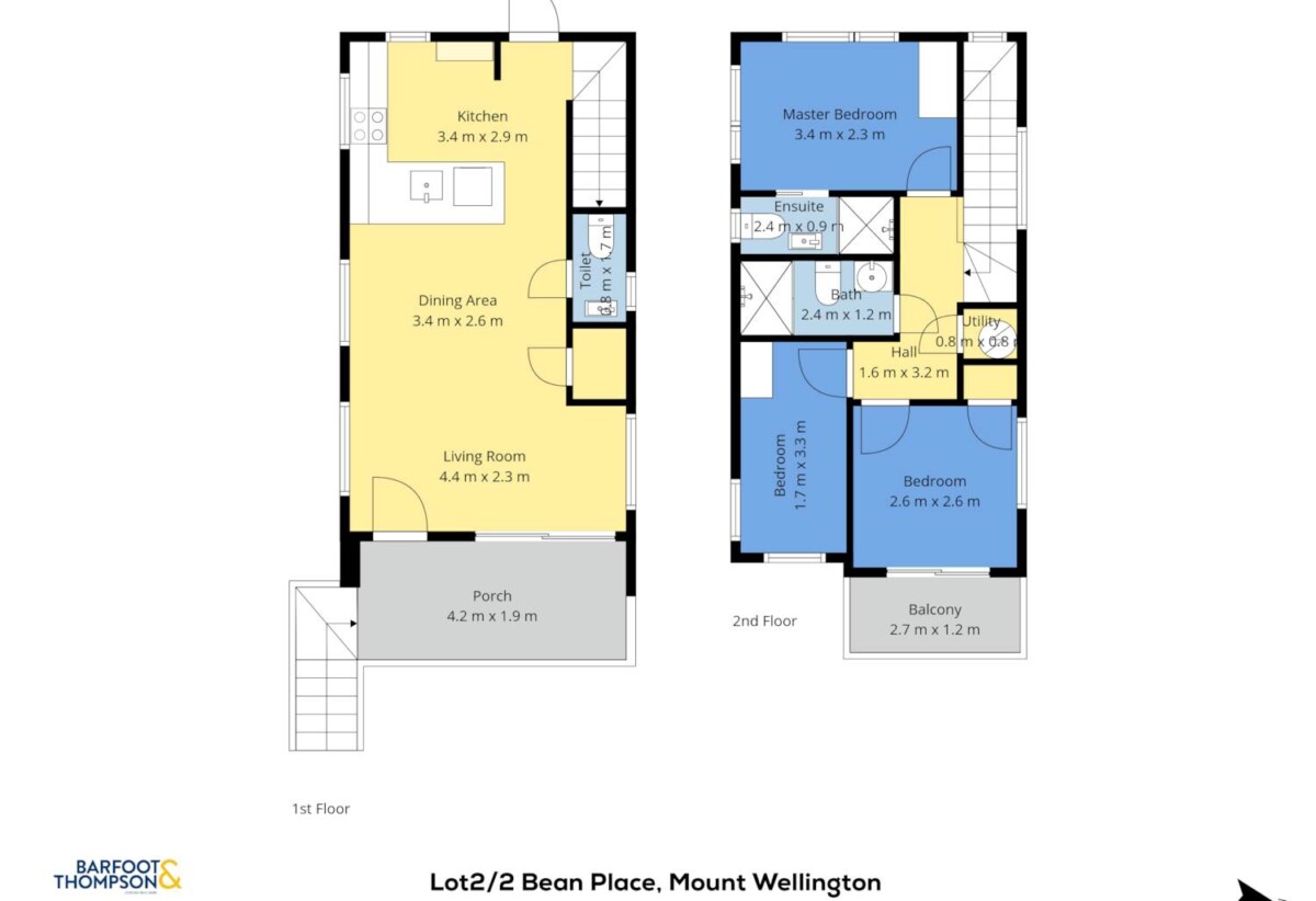 Brandnew freehold 3 beds 2.5 baths home, walks to Sylvia Park Mall, 6/2 Bean Place, Mt Wellington, Auckland