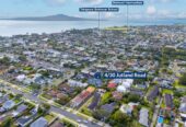 Westlake Girls’ High School and Takapuna Grammar School zone, Brick and tile 2 beds 1 bath home with garage, 1/4 Share of 1214m2 section, move-in ready, 0.5 km to Hauraki School, 1 km to Takapuna Grammar School, 4/30 Jutland Road, Hauraki, Auckland