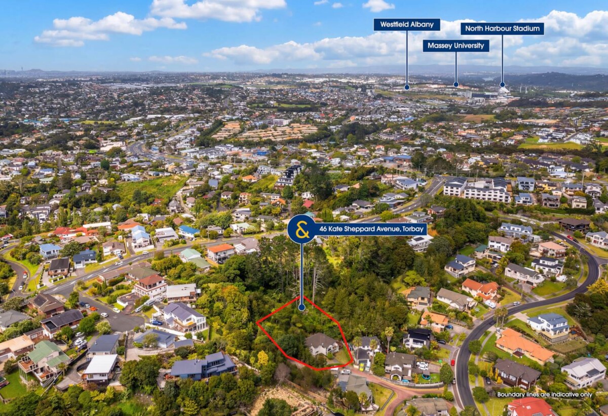 Renovated 5 beds 3 baths house with double garage on 3150m2 section, 0.8 km to Glamorgan School, 1.3 km to Northcross Intermediate, 1.7 km to Long Bay College, 46 Kate Sheppard Avenue, Torbay, Auckland