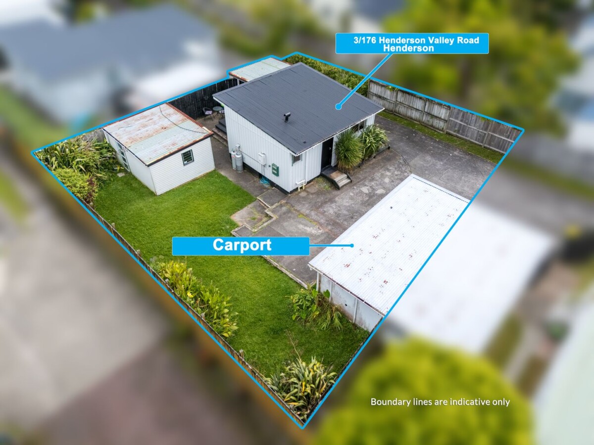 Renovated 1 bed 1 bath 1 carport home with a separate workshop, thw workshop is potential to convert into a sleepout, close to schools, WestCity shopping centre, 3/176 Henderson Valley Road, Henderson, Auckland