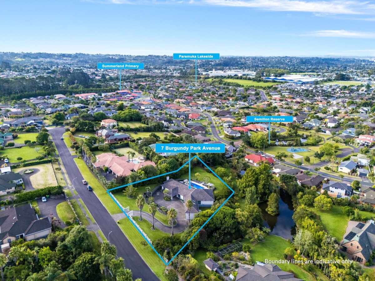 Purpose-built for the current owners, 7 beds Resort-Style Luxury house on 3386m2 section, just a short walk to Summerland Primary, Sturges Road Train Station and local amenities, 7 Burgundy Park Avenue, Henderson, Auckland