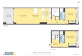 Auckland Girls’ Grammar School zone, Pet-friendly, 90m2 freehold 2 beds 2 baths apartment with car park, Underfloor heating in all bathrooms, Total Approx. 104sqm including 3 separate balconies, 813/47 Beach Road, City Centre, Auckland