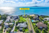 2459m2 section with RC for 3 standalone new houses, Rare Absolute Seaview Development Opportunity in Top Westlake zone, 247 Beach Road, Campbells Bay, Auckland