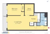 Zoned for and 2 km to Auckland Girls’ Grammar School, move-in ready, 51m2 freehold 1 bed + 1 flexi room 1 bath apartment, Full furniture package included, 1506/70 Anzac Avenue, City Centre, Auckland