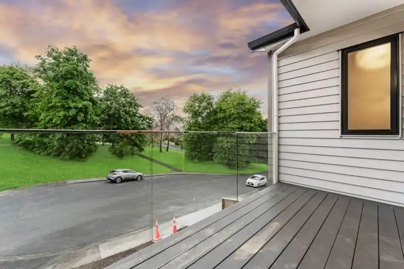 Brand New Standalone 4 beds 2.5 baths Home with garage and Park Views, close to schools, shopping centres, motorway access, 0.7 km to Massey High School, 0.9 km to Massey Primary School, 1 km to Lincoln Heights School, 24A & 24B Zingaro Place, Massey, Auckland
