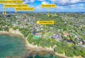 2459m2 section with RC for 3 standalone new houses, Rare Absolute Seaview Development Opportunity in Top Westlake zone, 247 Beach Road, Campbells Bay, Auckland