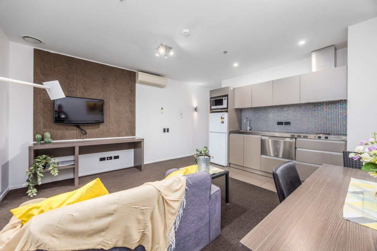 2 beds 1 bath apartment, Just a short walk to universities, cafes, restaurants, and public transport, everything you need is right at your doorstep, 1508/19 Anzac Avenue, Auckland Central, Auckland