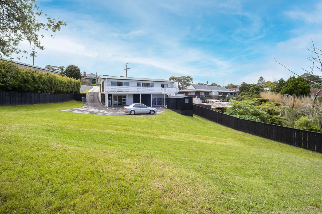 3 beds house on 766m2 section, Downstairs offers excellent additional space with a shower and two multi-purpose rooms, the Maungakiekie Golf Club is located on the same street, with shops, schools, and public transport all nearby, 13 Anita Avenue, Mount Roskill, Auckland