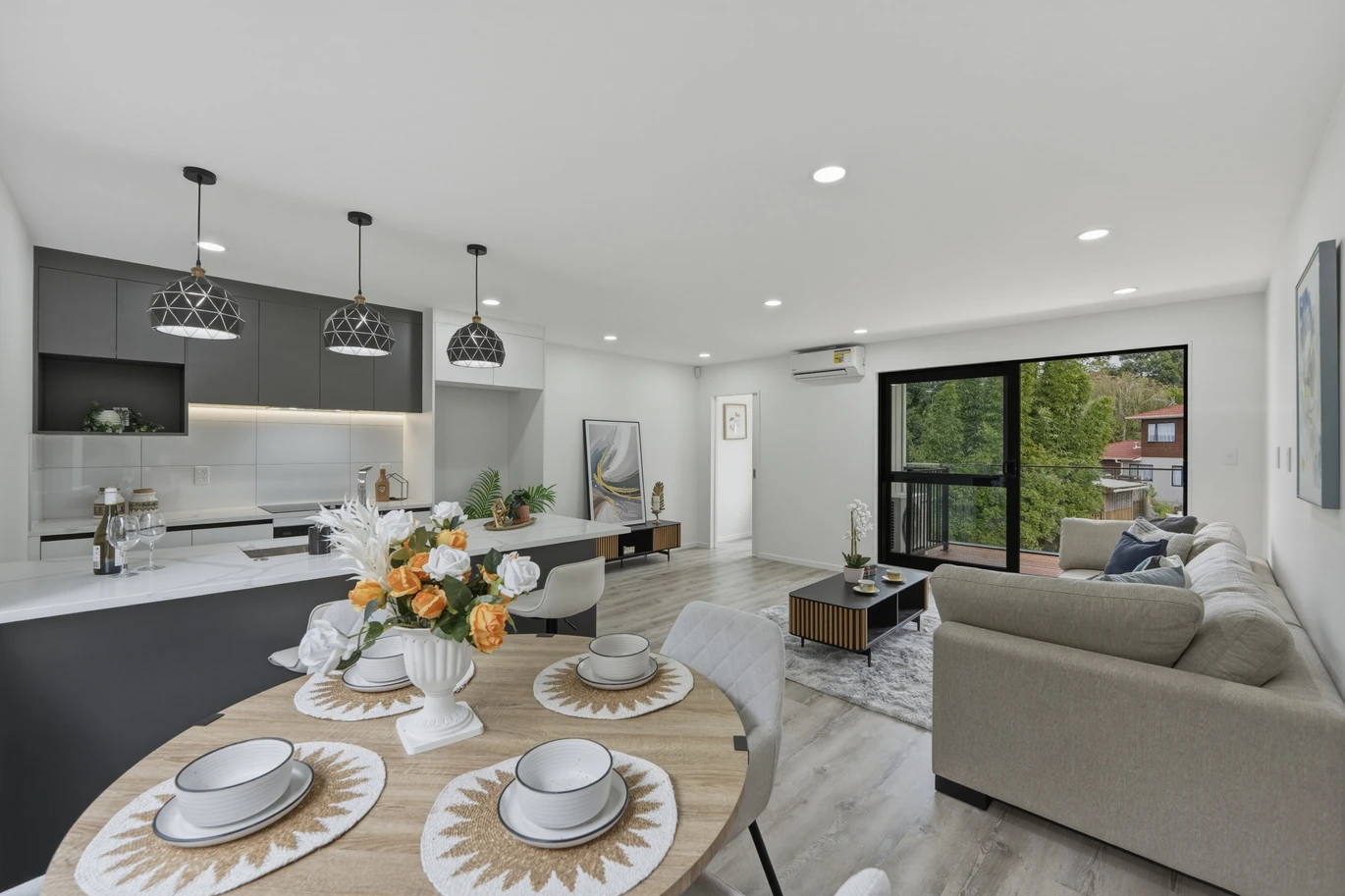 Brandnew 3 beds + study 2.5 baths home with garage, close to schools, Westfield Henderson and LynnMall, reserves, motorway access, zoned for Tirimoana School, Rangeview Intermediate, and Rutherford College, 16 Kirby Street, Glendene, Auckland