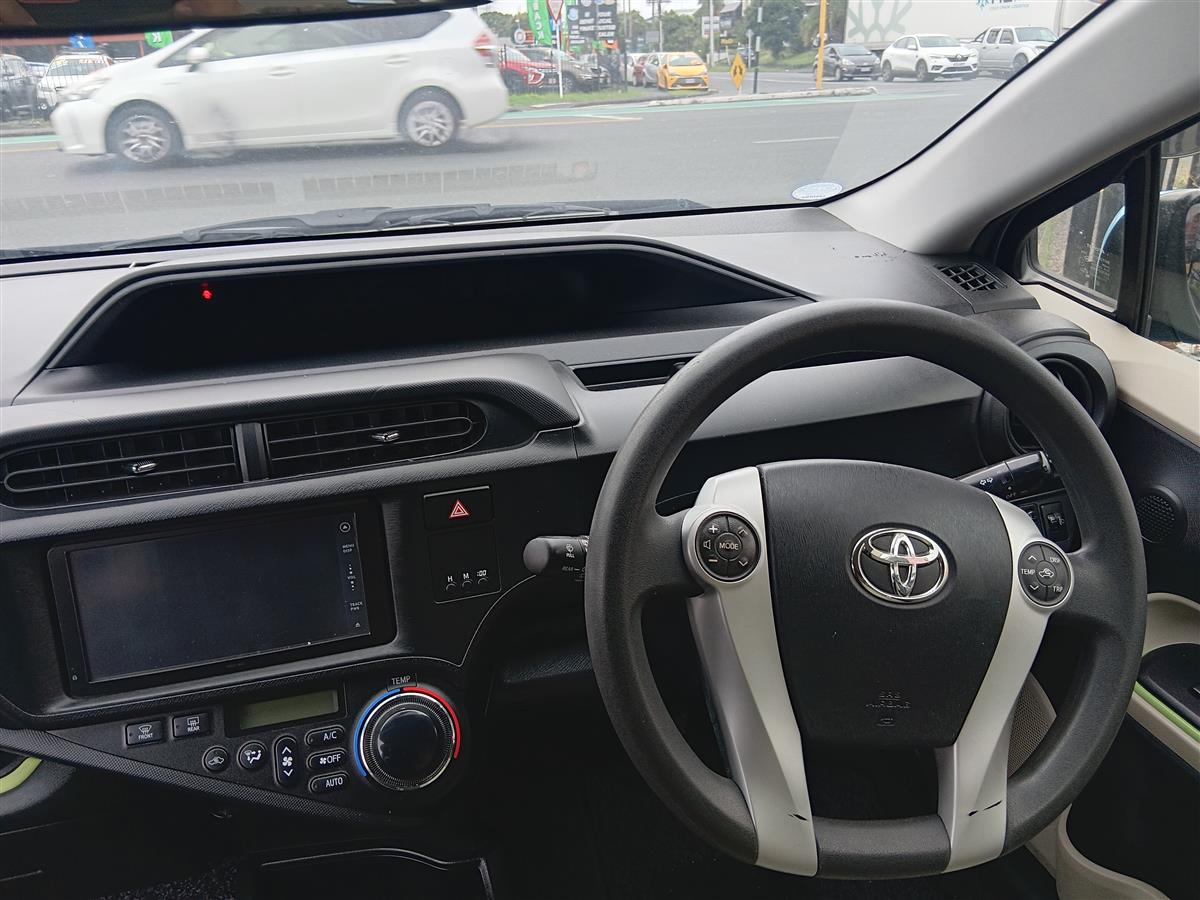 2012 Toyota Aqua Hatchback Automatic, 5 seats, Blue, Petrol, 1,496 cc, 100,334 km