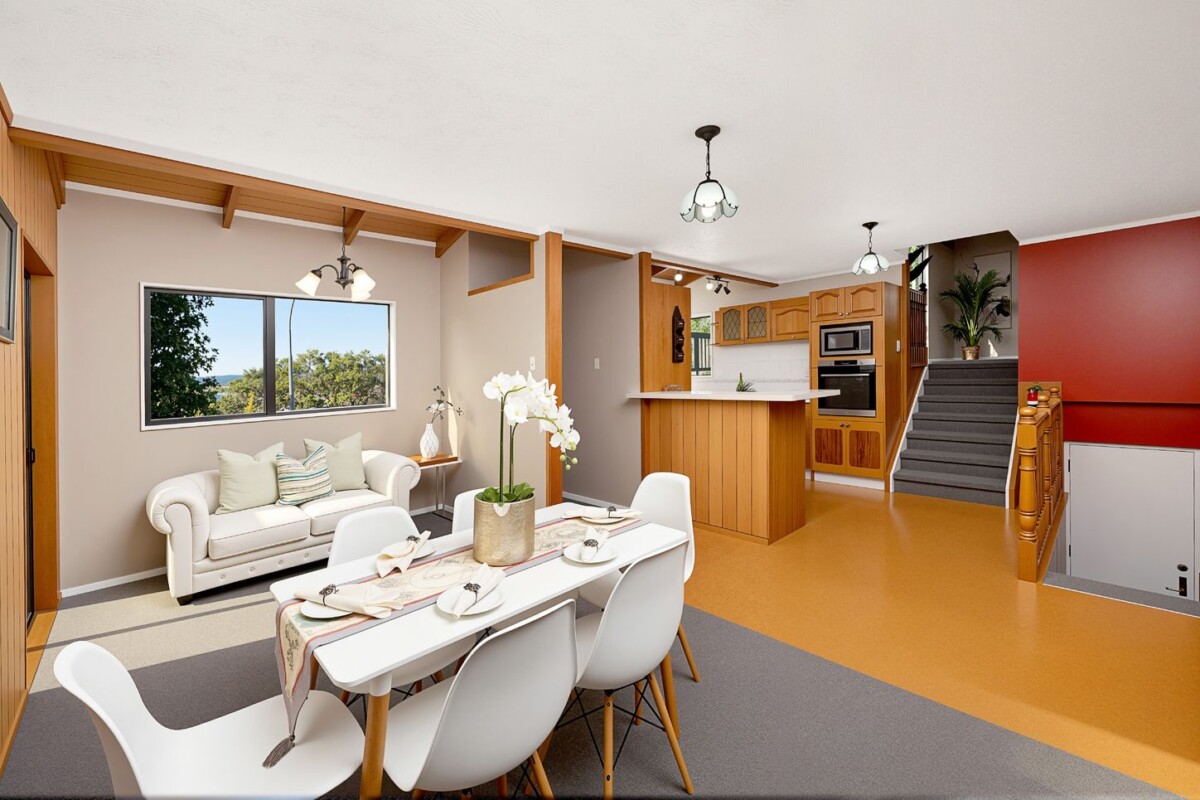 190m2 3 beds 2 baths house with double garage on 627m2 section, with expansive decking areas, easy access to local shops, supermarkets, schools, and public transport options, parks and recreational areas, 26 Rhinevale Close, Henderson, Auckland
