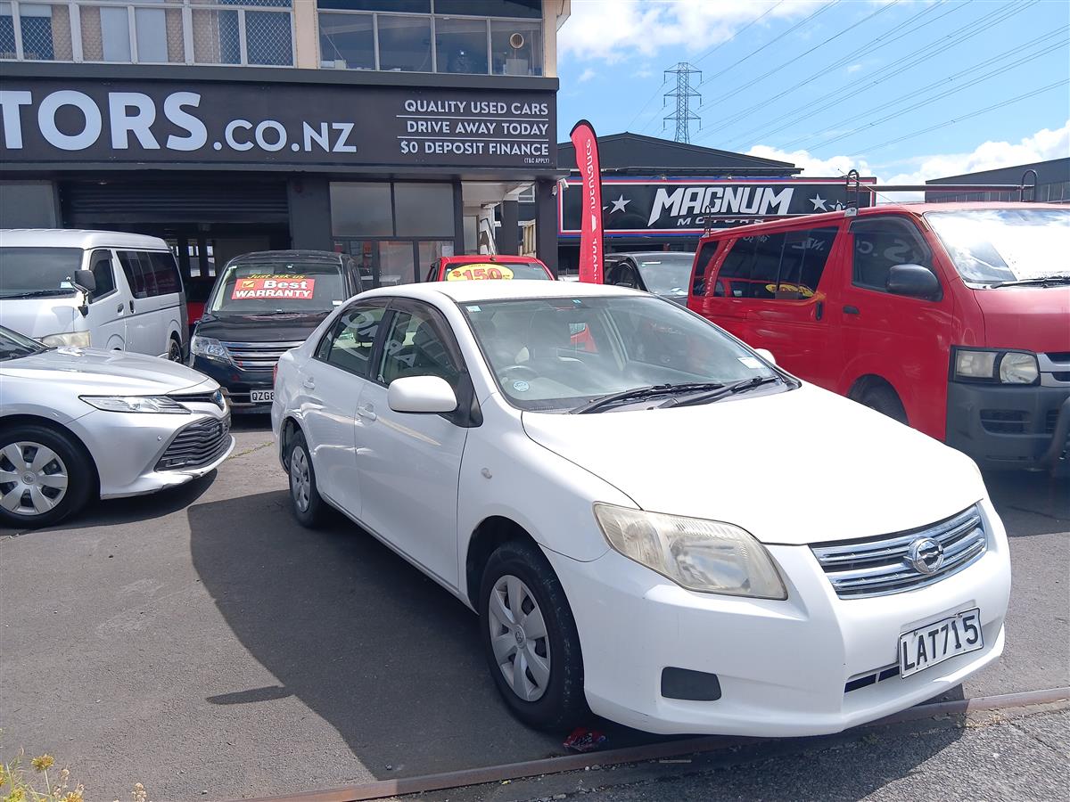 2007 Toyota Corolla AXIO Sedan Automatic, 5 seats, Petrol, 1,490 cc, 134,943 km